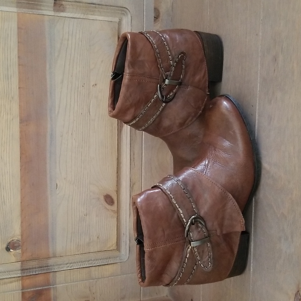 Lavorazione Artigiana for Sundance Brown Leather Ankle Boot